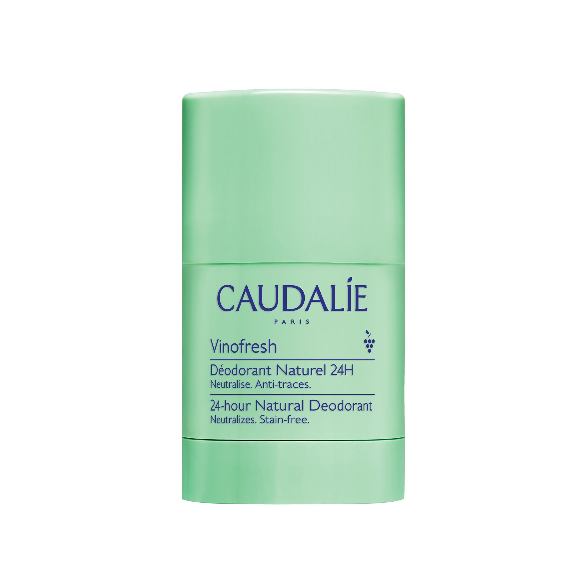 Caudalie Vinofresh déodorant stick sans aluminium en 50 g, format pratique.