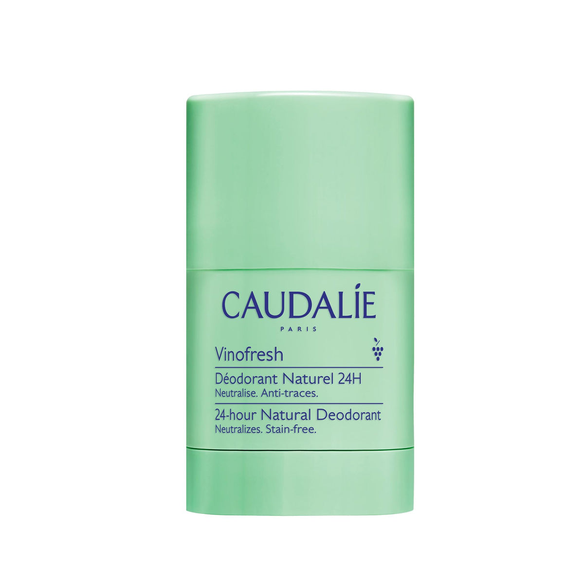 Caudalie Vinofresh déodorant stick sans aluminium en 50 g, format pratique.