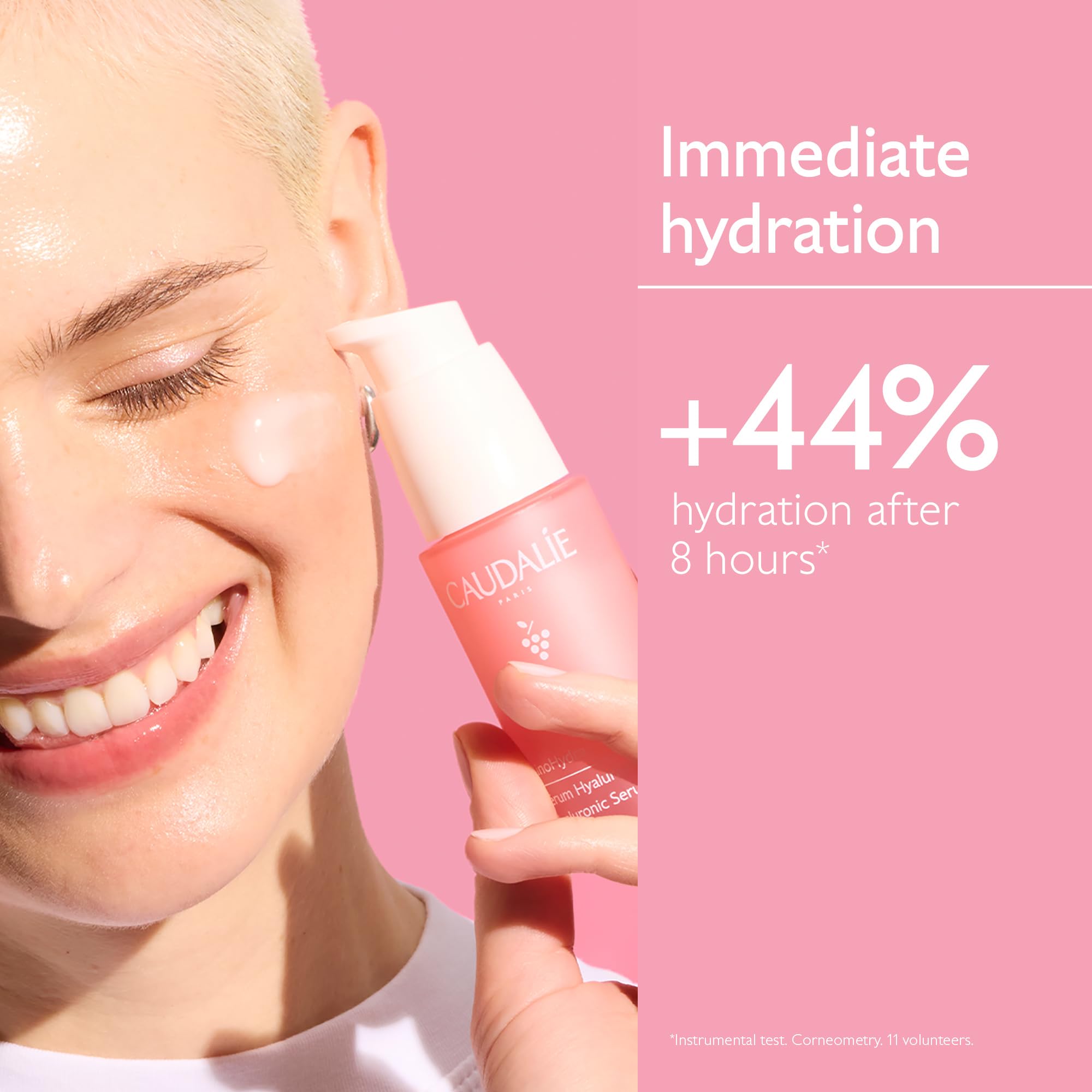 Caudalie VinoHydra Sérum application-matin-soir: routine visage simplifiée.