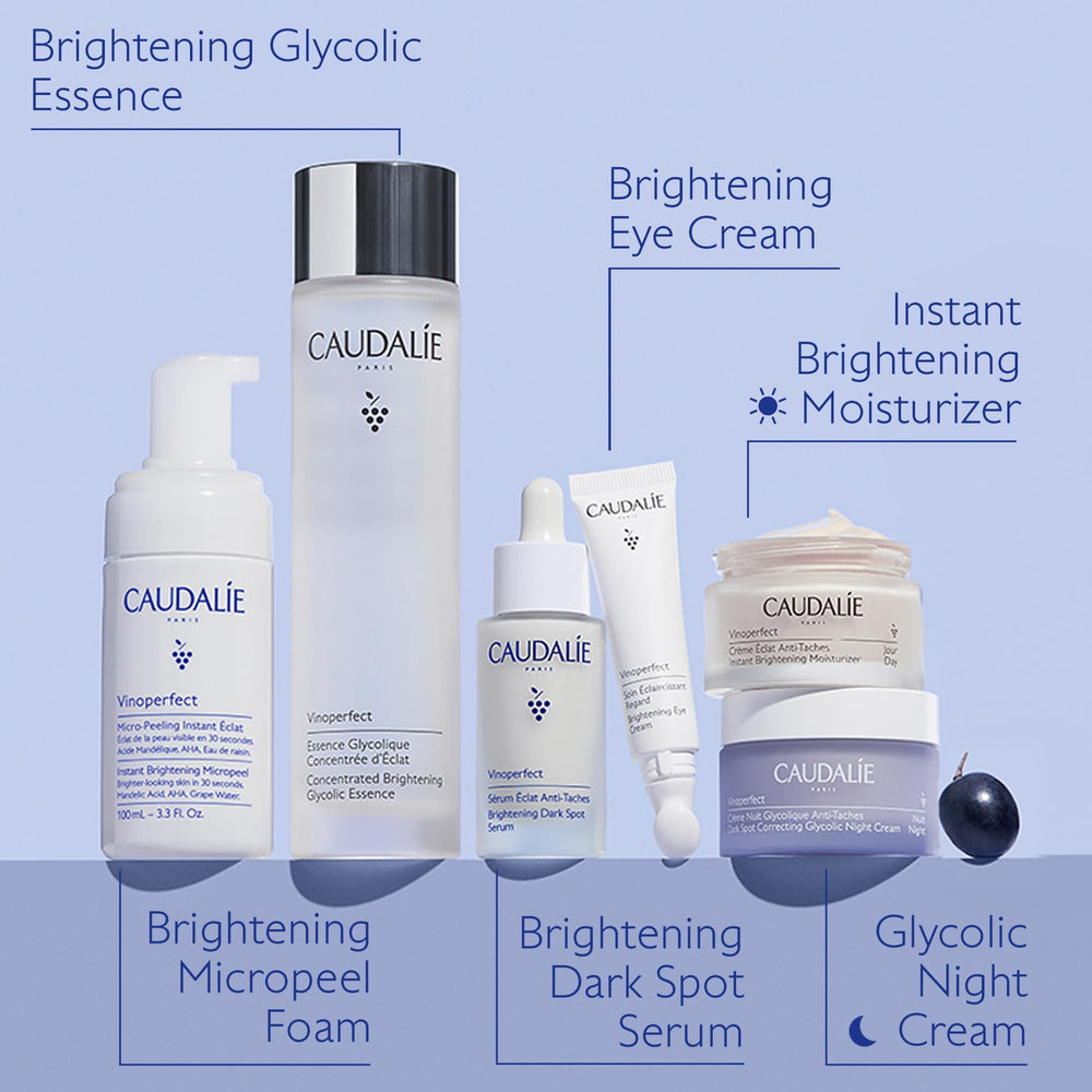 Caudalie Vinoperfect Papaye, enzymes exfoliantes révélant l'éclat naturel.