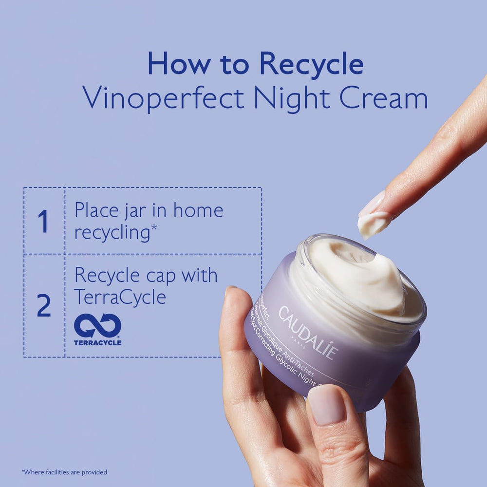 Caudalie Vinoperfect Rituel Éclaircissant, routine nocturne simple pour un teint clair.