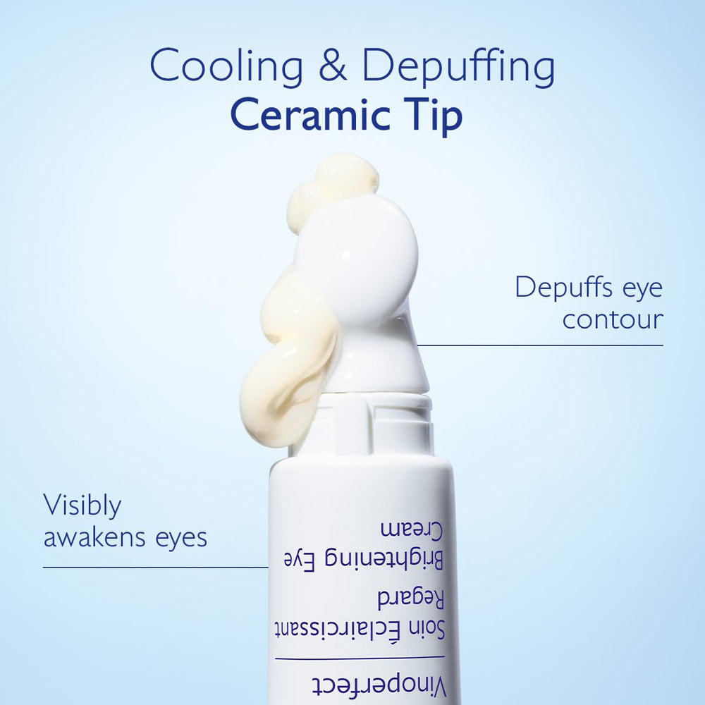 Caudalie Vinoperfect rituel matin et soir pour un regard plus frais.
