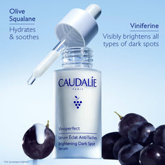Caudalie Vinosun SPF50; texture minérale adaptée peaux sensibles.