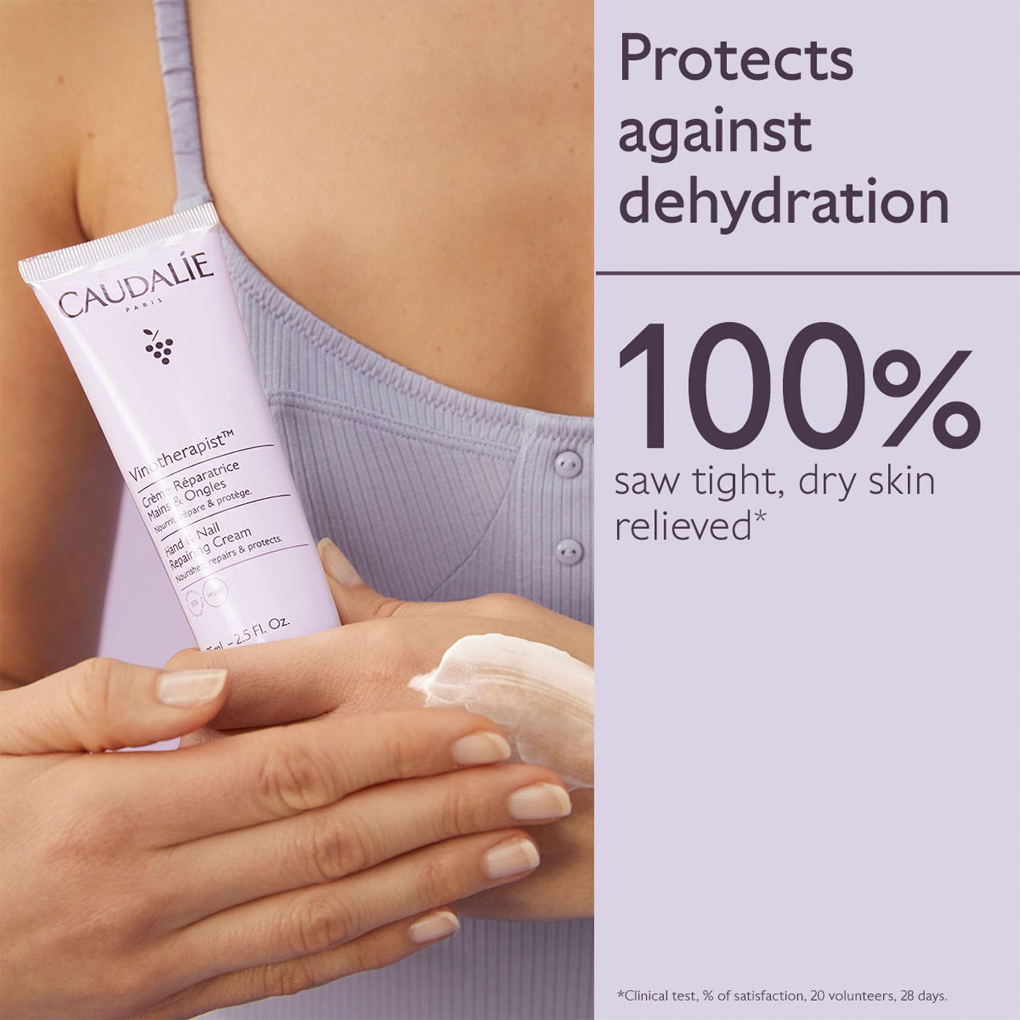 Caudalie Vinothérapeute Crème Mains: huile de raisin nourrissante pour ongles et cuticules.
