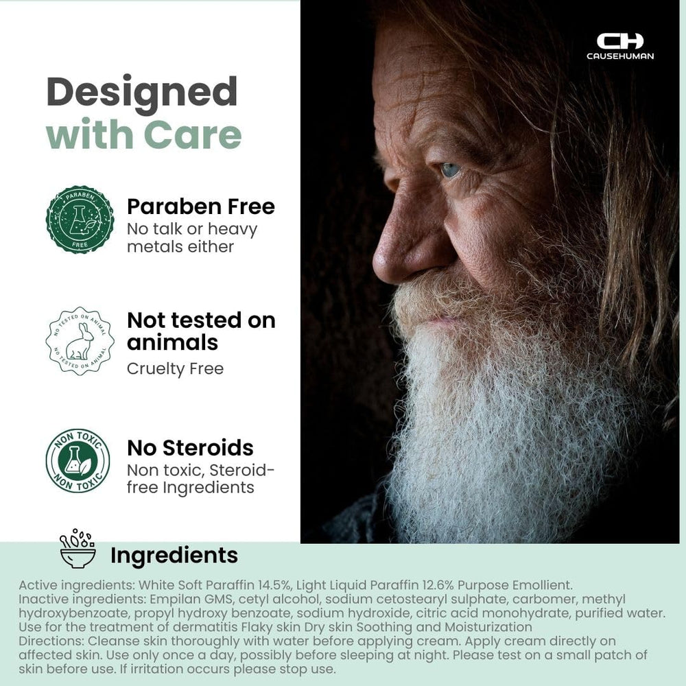 Emballage pratique et design du pot de Crème Phimosis Cause Human.