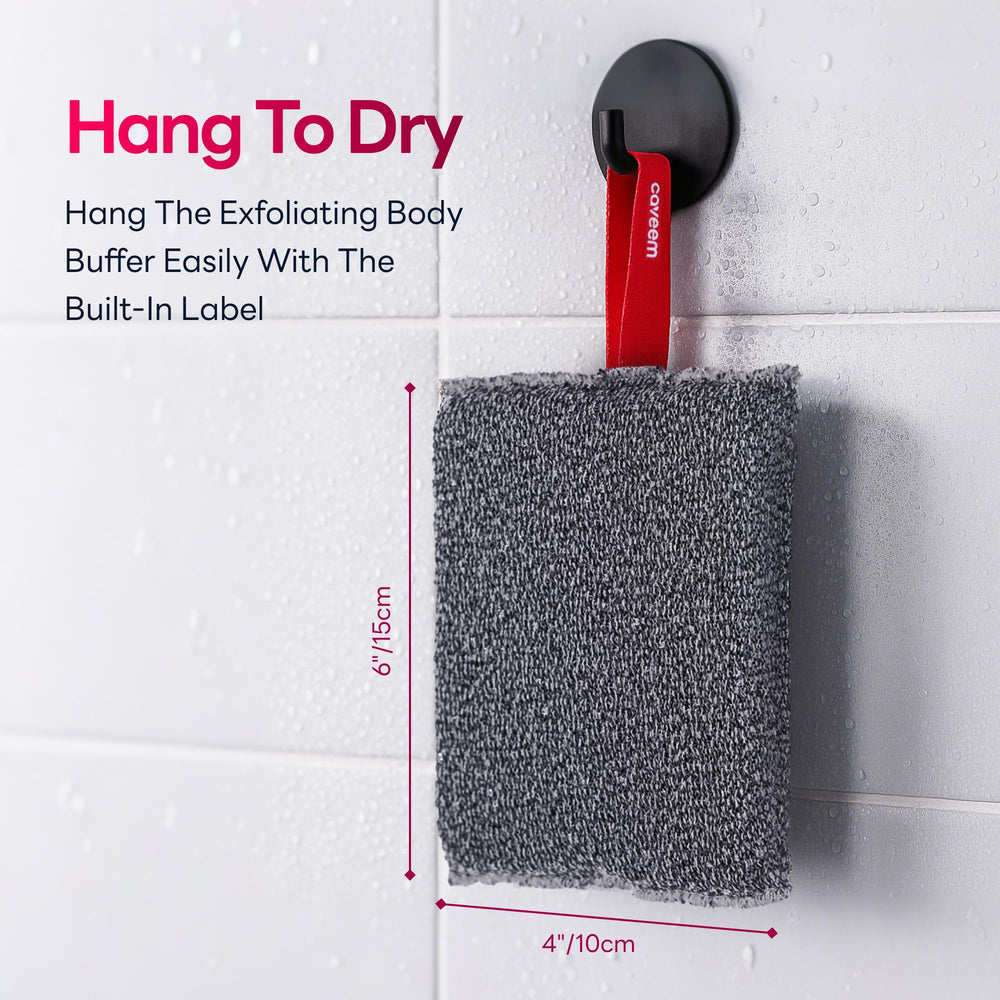 Utilisation sous la douche avec Caveem, peau rafraîchie après le soin.
