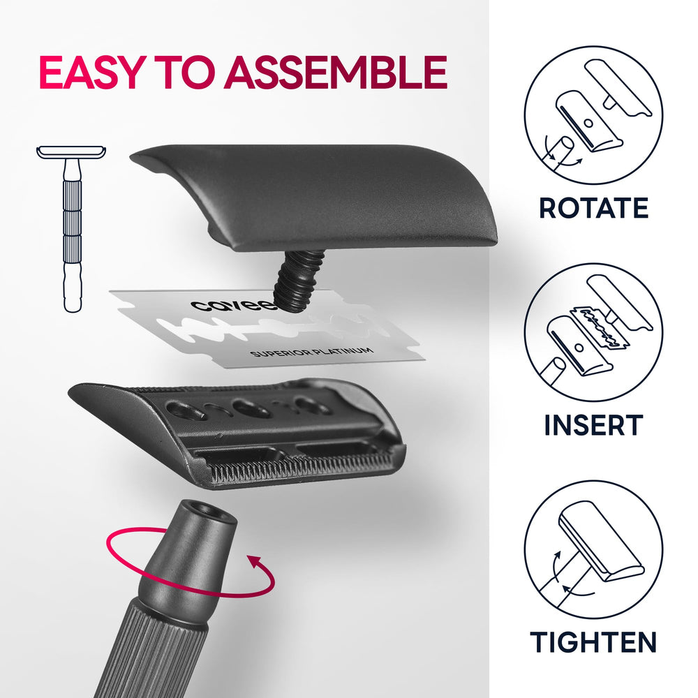 Lames Caveem durables pour un rasage quotidien fiable.