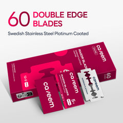 Recharge Caveem double-tranchant, recharges 5 lames par boîte pour voyages.