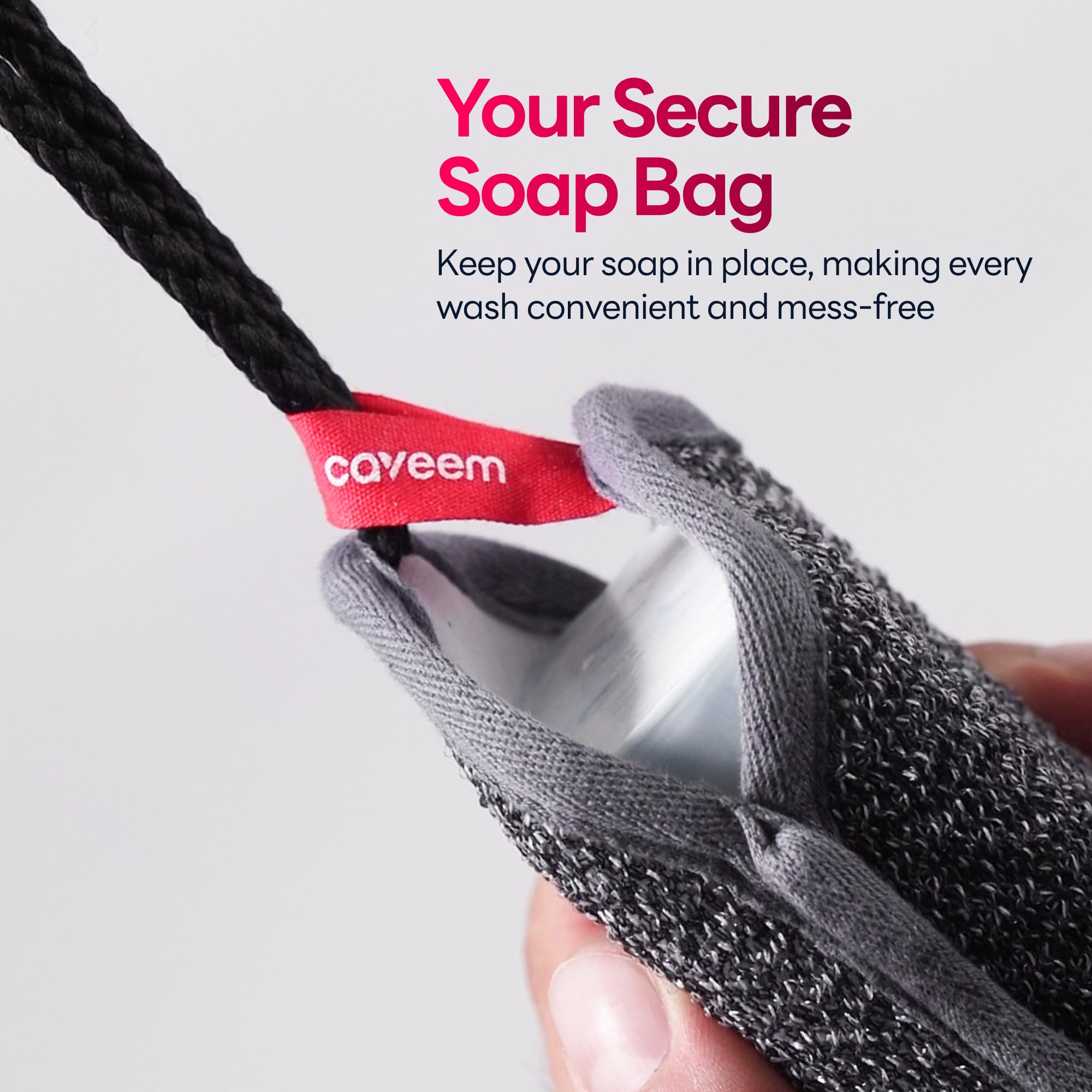 CAVEEM sac à savon facile à manipuler et à tenir
