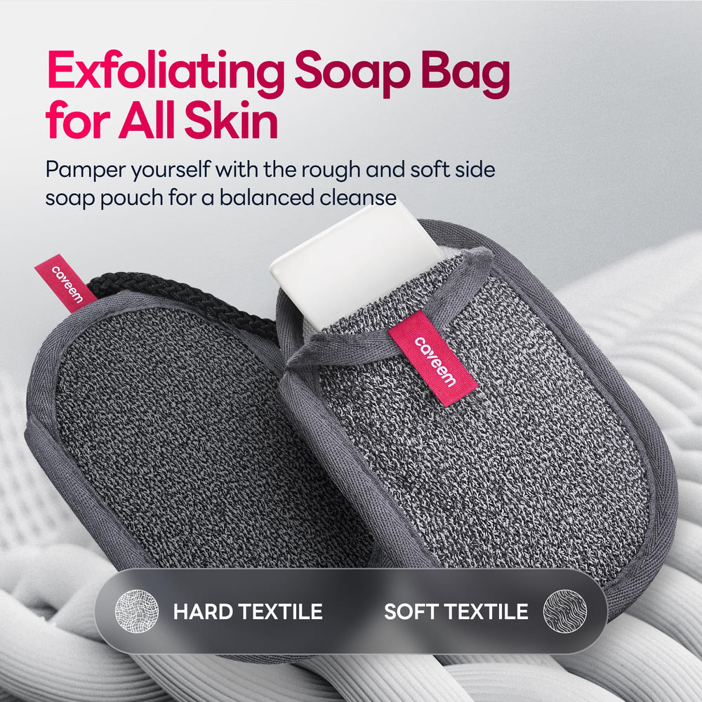 CAVEEM sac à savon produit une mousse riche pour une douche généreuse