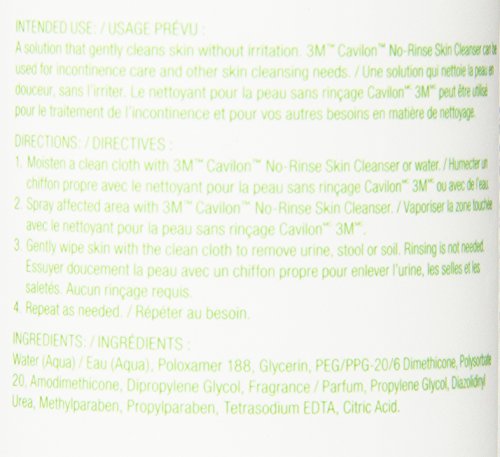 Cavilon aperçu usage peau sensible, pratique pour l'hygiène cutanée quotidienne.
