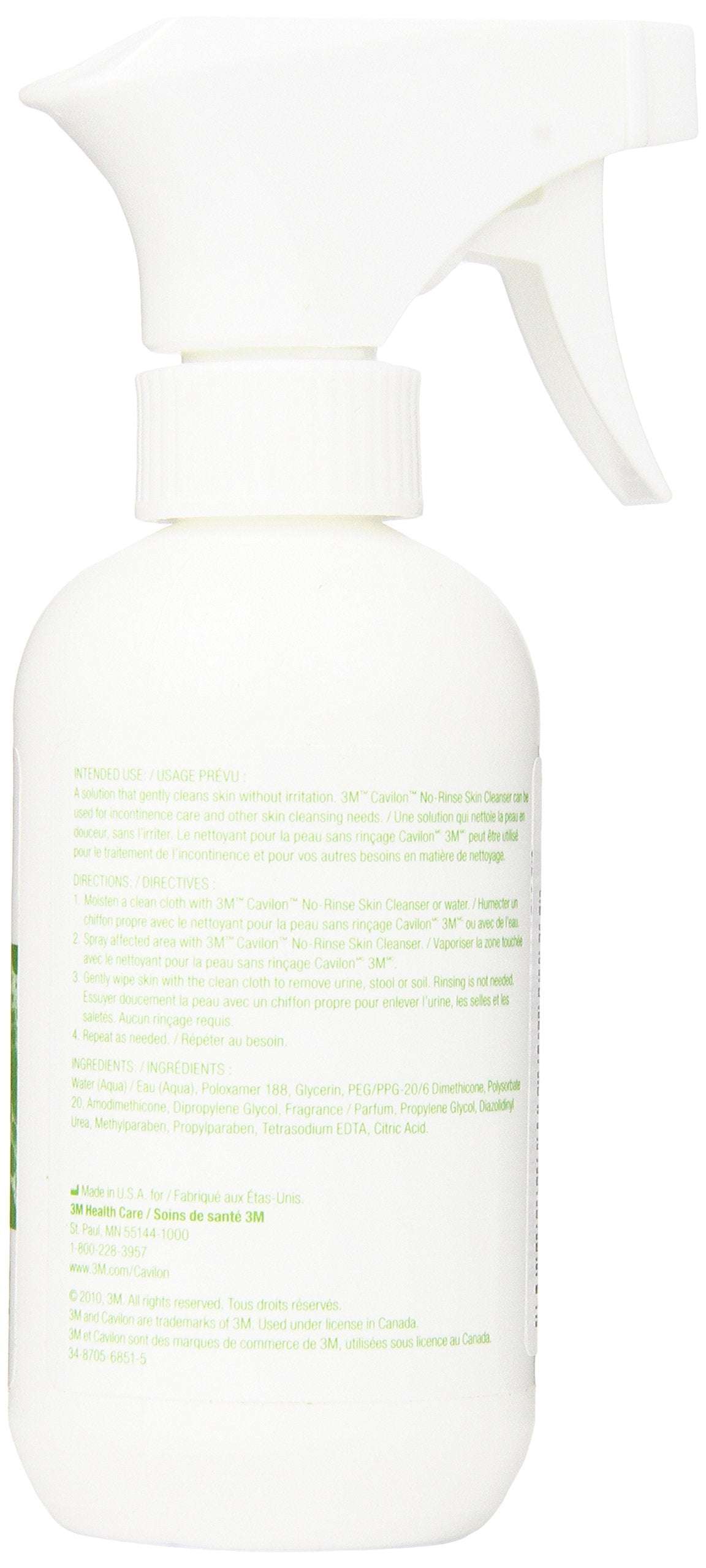 Cavilon etiquette: l'étiquette claire guide l'utilisation en soins de peau.