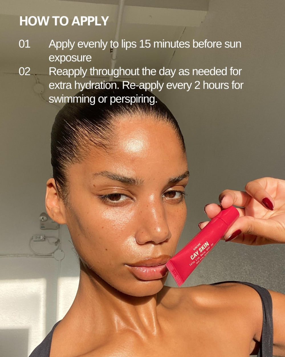 Cay Skin Isle baume lèvres SPF30 — protection UV pour les activités en extérieur.