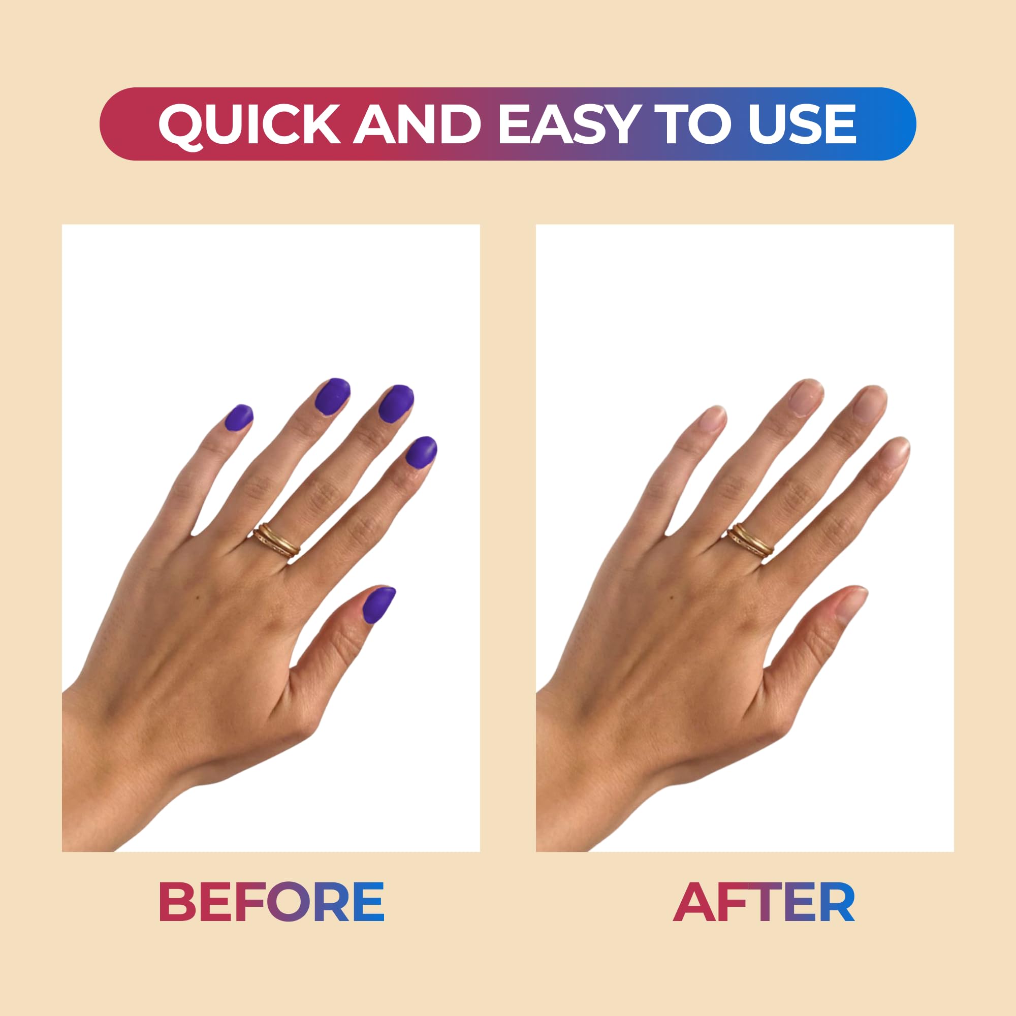 C CARE acetone prepares nails for manicure by ensuring a clean, sticky-free surface.
