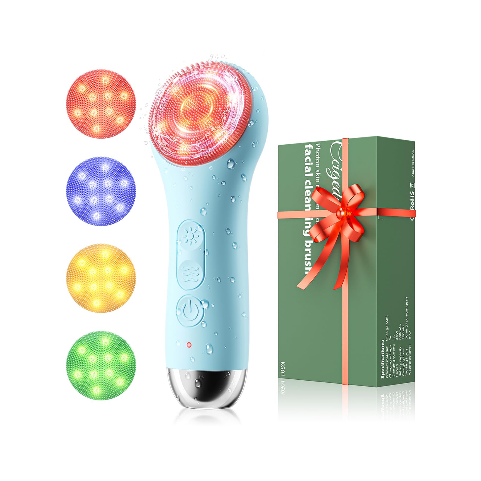 Ccigedy brosse nettoyage visage avant, soin doux et efficace