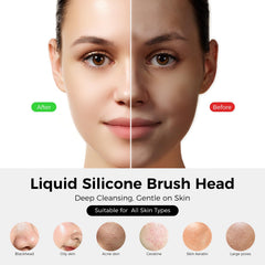 Ccigedy brosse visage chaleur 55°C, préparation peau