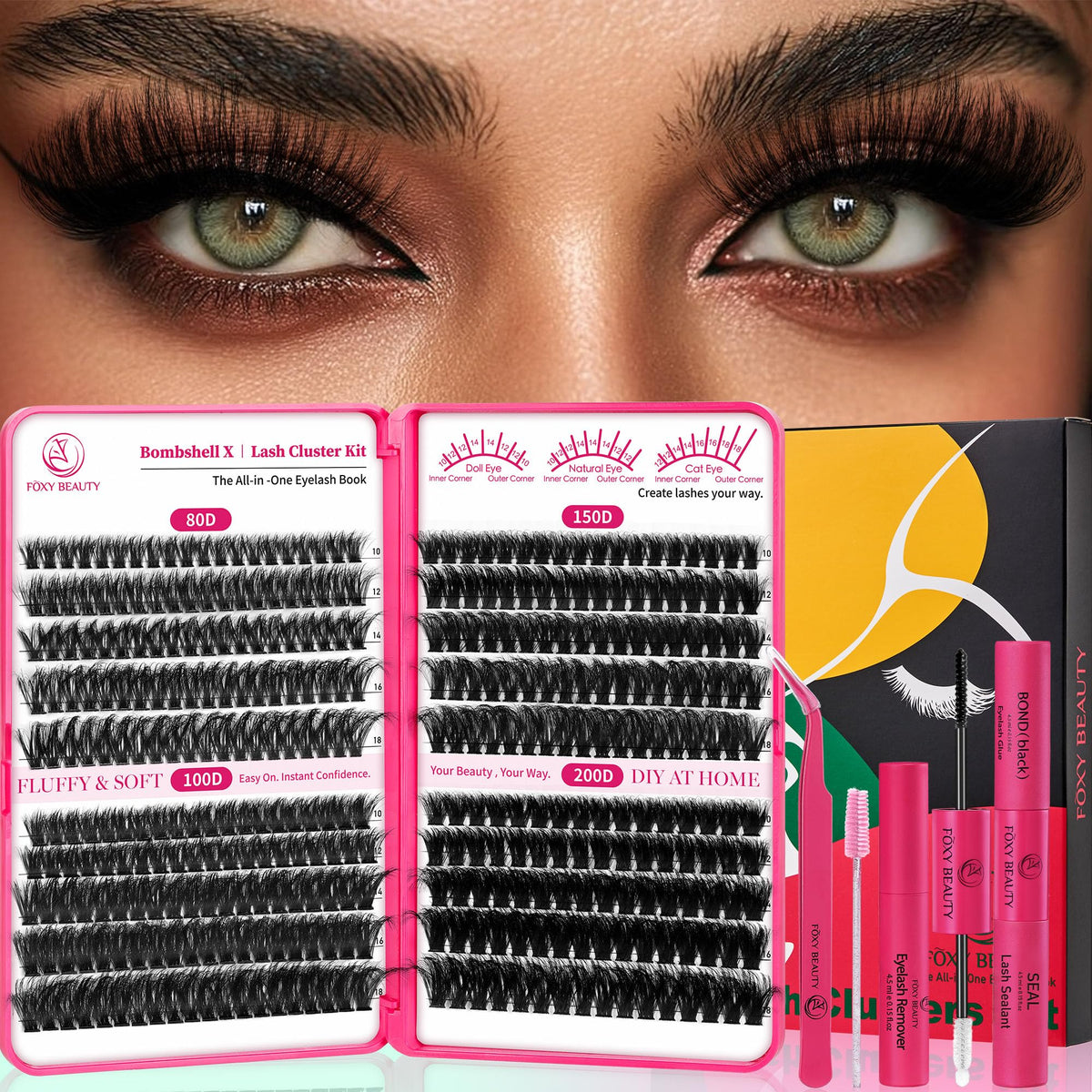 CCODDY Bombshell X – densité cils pour un regard plus profond et immédiat.