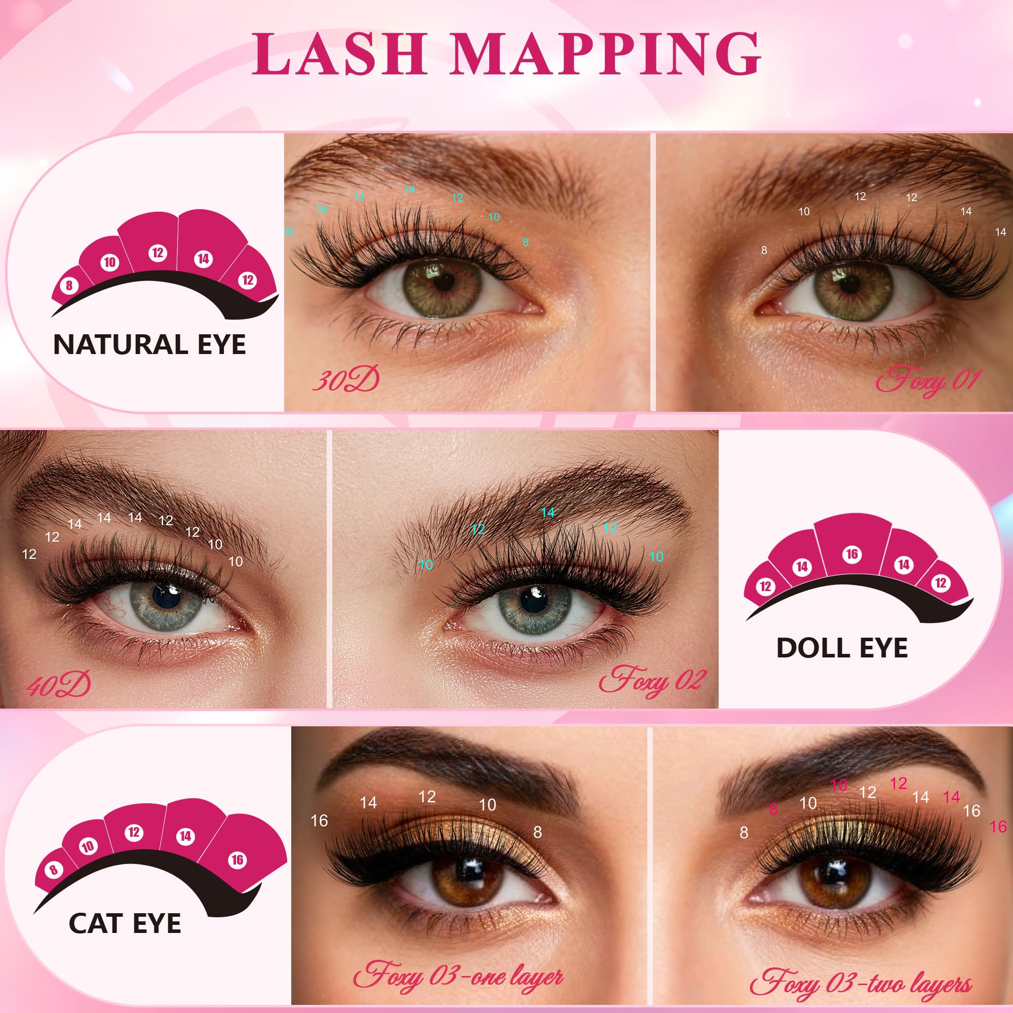 CCODDY lash clusters 3D weave technology keeps clusters intact
