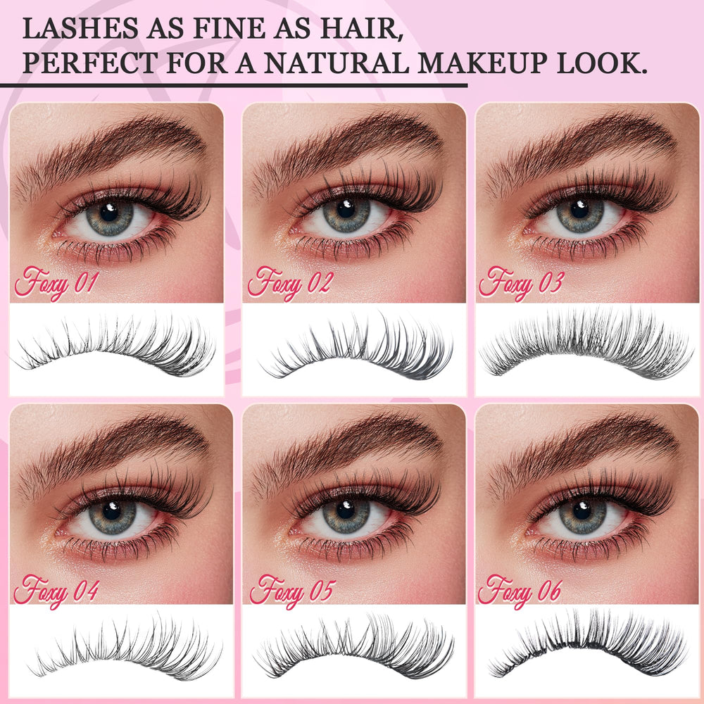 CCODDY Nova Lash Clusters Kit: bande invisible 0-05mm pour un contour discret.