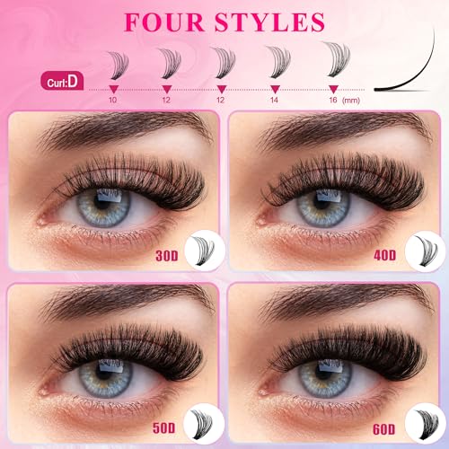 CCODDY Waltz Lash Clusters – démaquillant inclus pour enlever les extensions proprement.