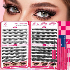 CCODDY Waltz Lash Clusters – ensemble complet pour un look durable à domicile.