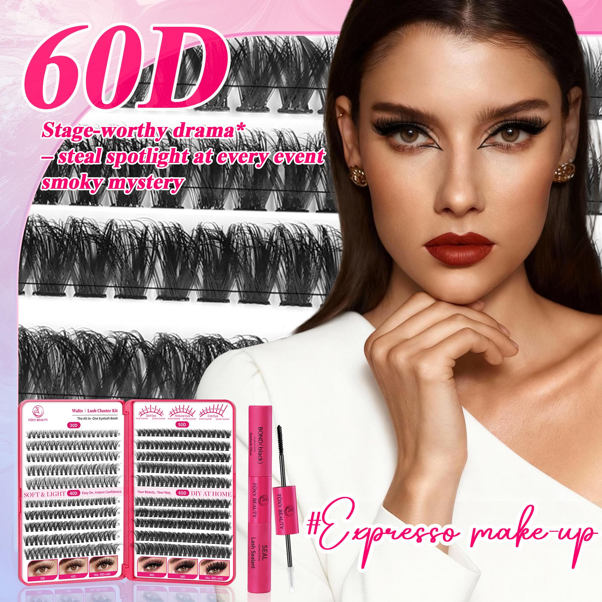 CCODDY Waltz Lash Clusters – look naturel ou dramatique selon les longueurs choisies.