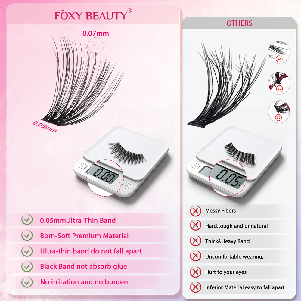 CCODDY Waltz Lash Clusters – pinces ergonomiques pour une pose confortable.