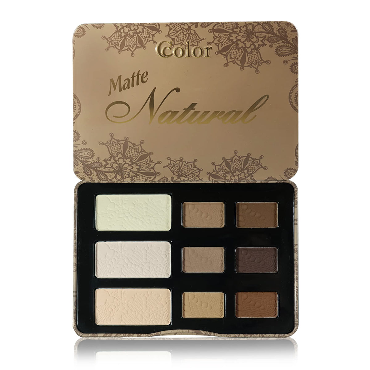 Palette Yeux Ccolor Mat Naturel 9 Ombres : pigmentation élevée pour des looks quotidiens variés.