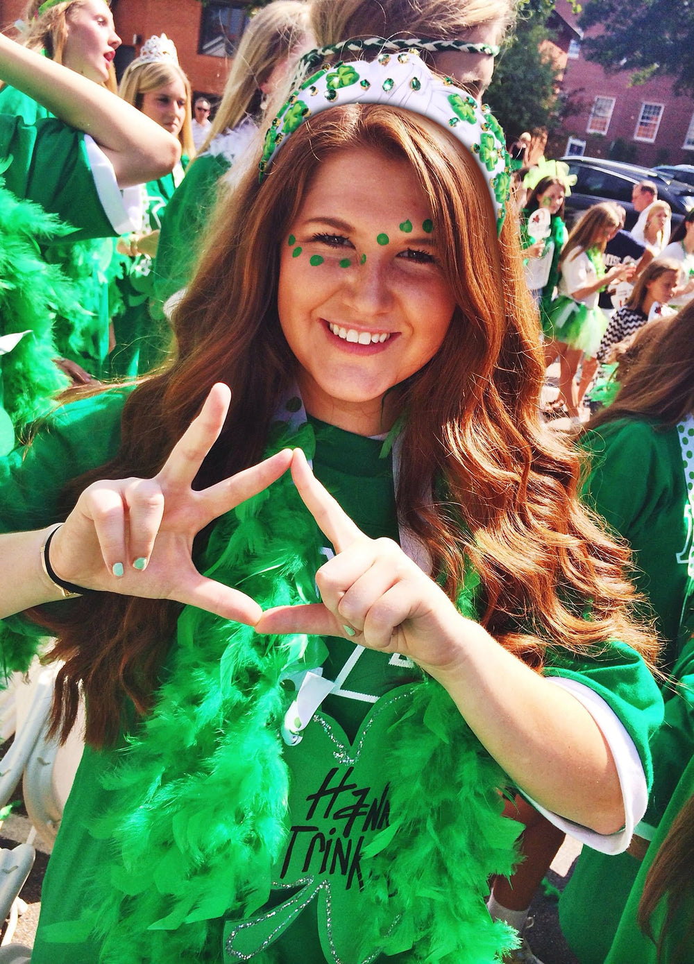 Bande-cheveux CEALXHENY trèfle vert décoratif pour look irlandais