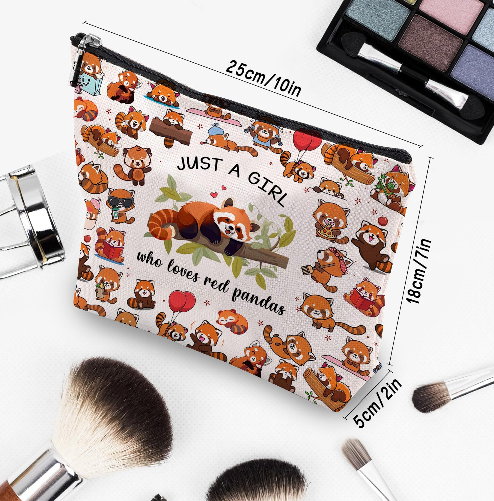 CEASQVAA sac maquillage motifs drôles, apporte une touche ludique et colorée.