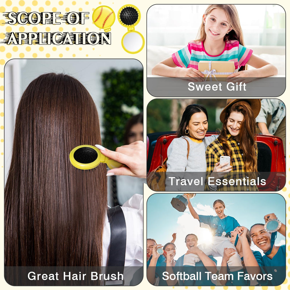 Ensemble 12 brosses Cecnamt Softball, idéal pour équiper l'équipe et les cadeaux.