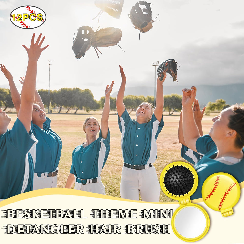 Miroir intégré Cecnamt dans la brosse Softball mini pour vérifier le look.