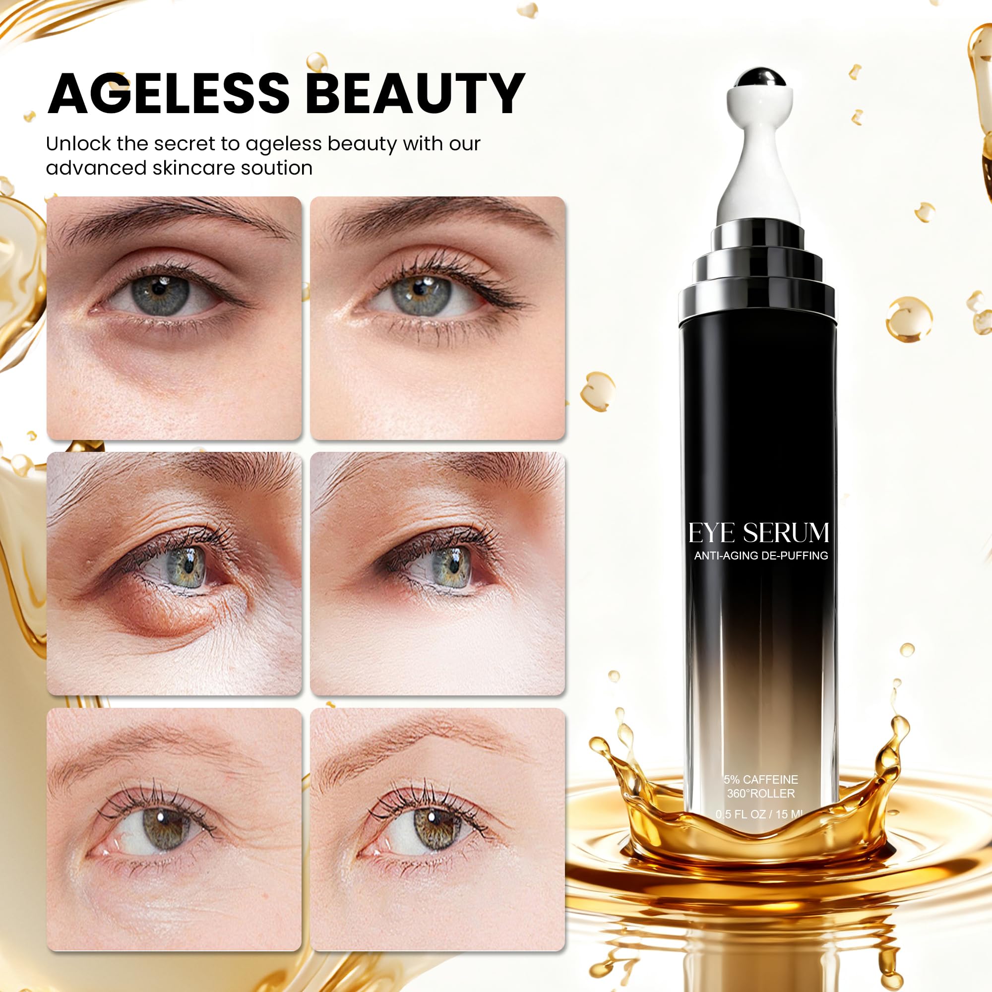 Effet rafraîchissant autour des yeux, peut réduire le gonflement.