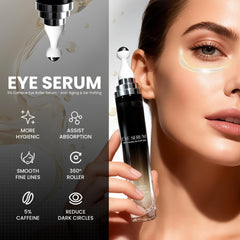 Sérum yeux caféine et rétinol, absorption rapide et légère.