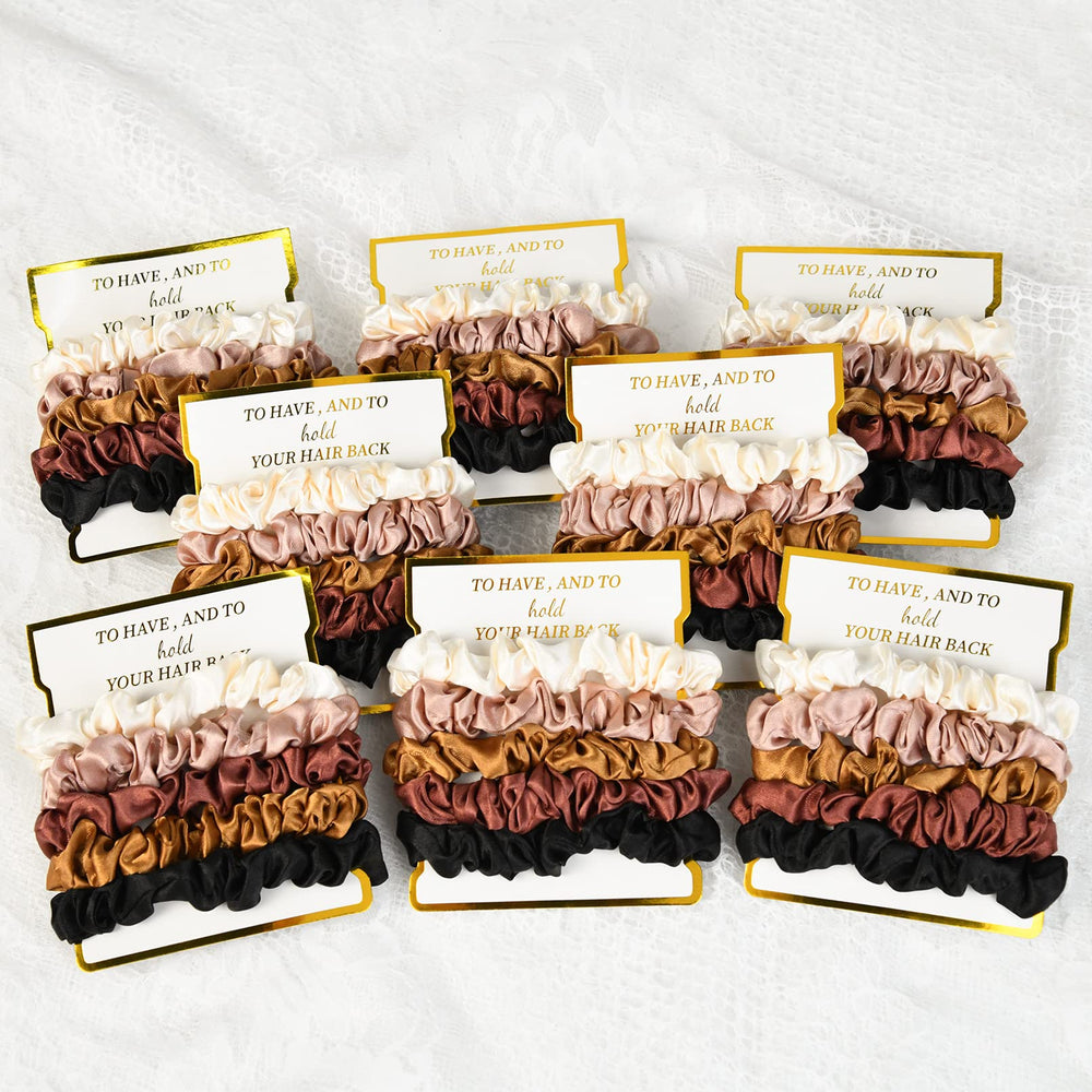 Ceelgon scrunchies satin noir pour un style chic et pratique