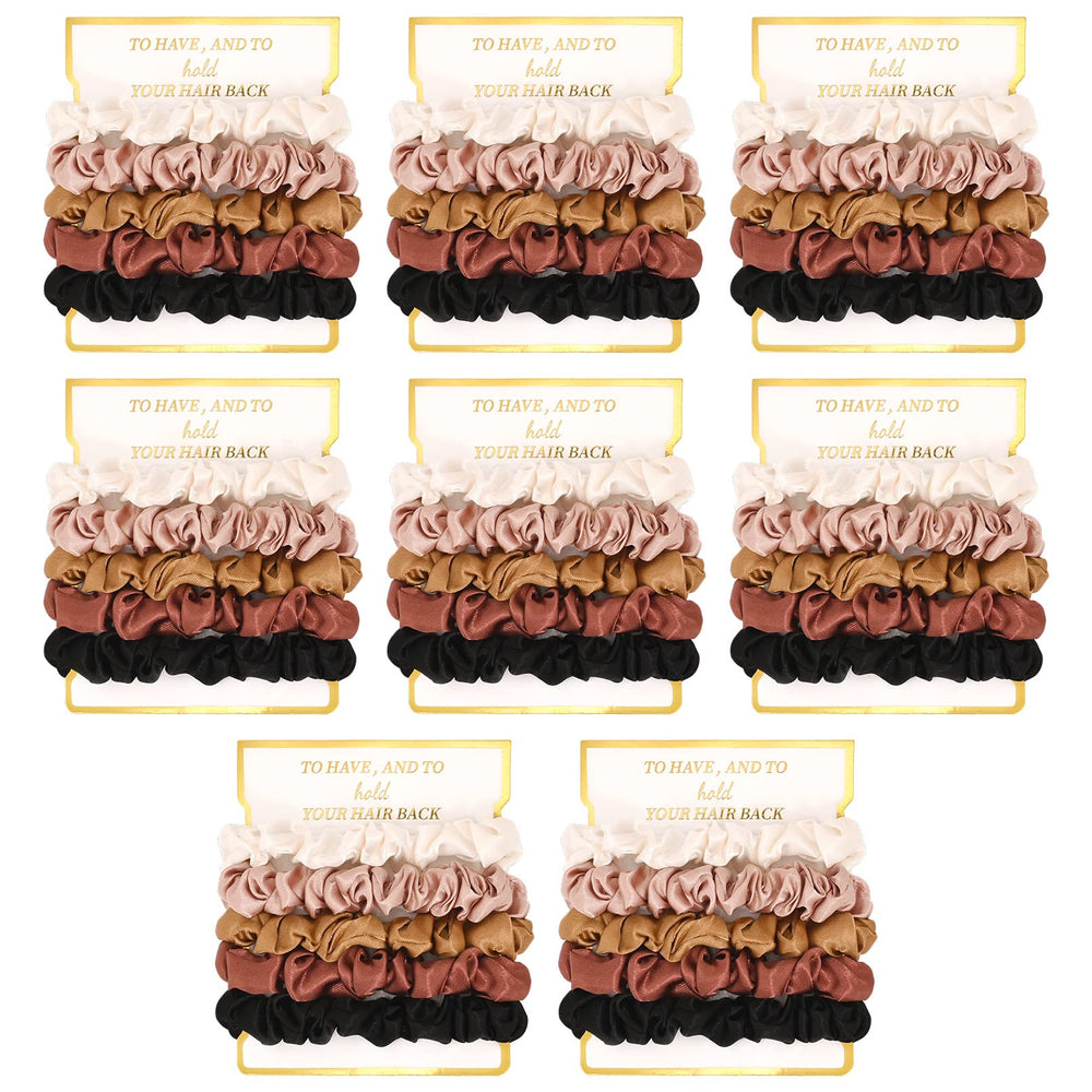 Ceelgon scrunchies satin polyvalent pour usages quotidiens et occasions formelles