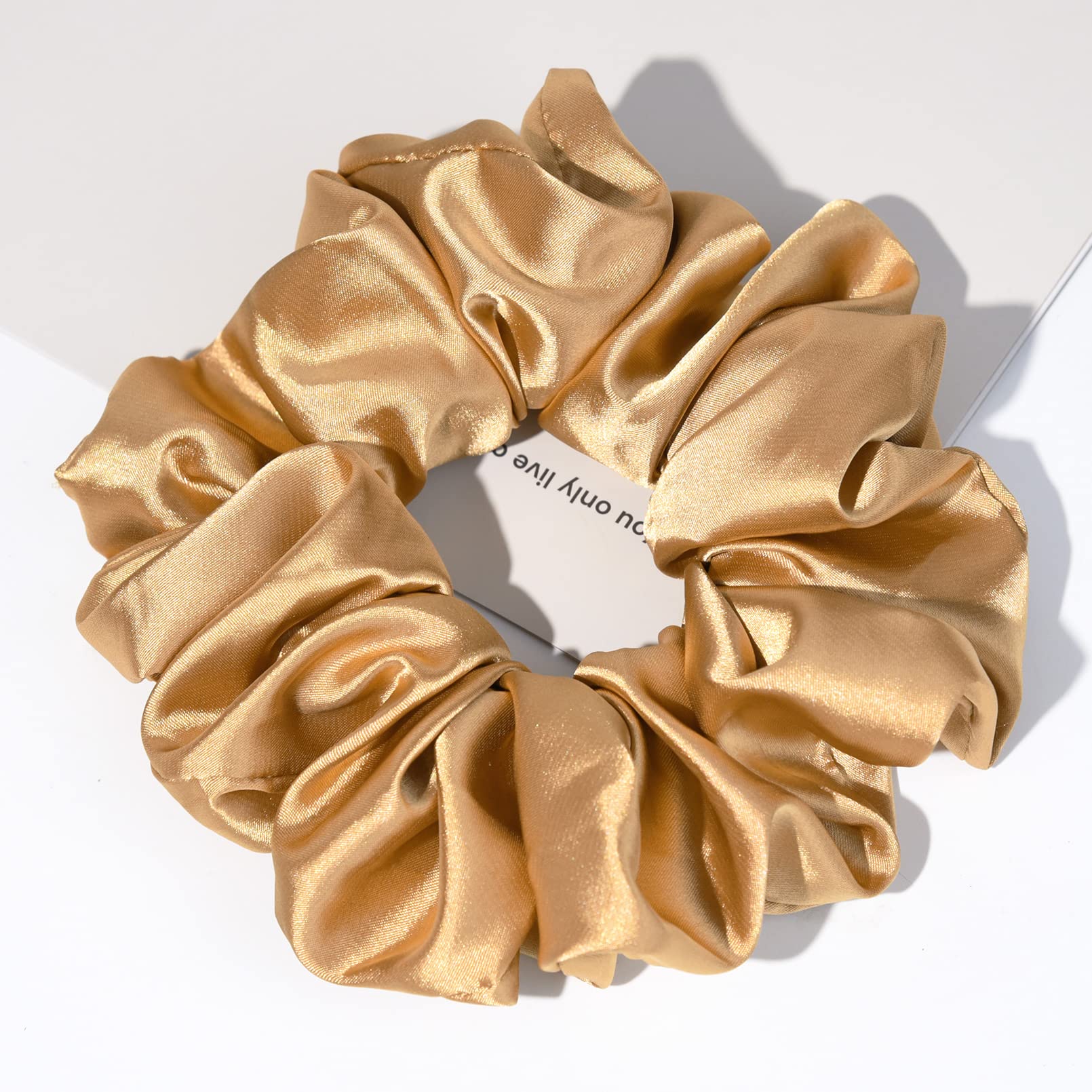 CEELGON scrunchie satin grand format, idéal pour nuits sans tiraillement