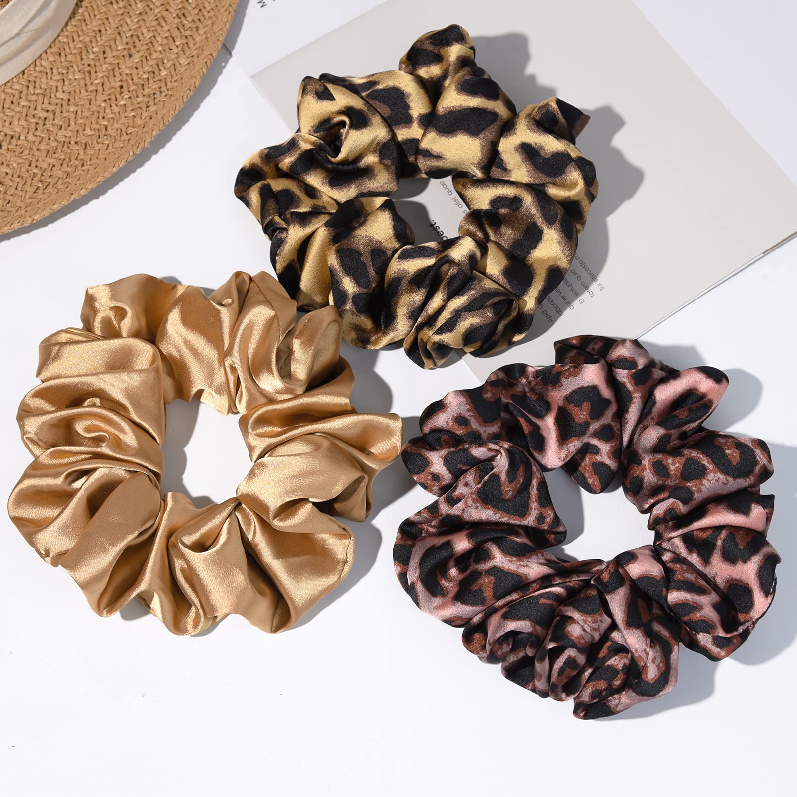 CEELGON scrunchie satin durable, convient à tous types de cheveux