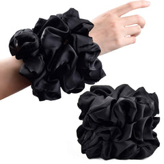 CEELGON serre-cheveux satin noir grand maintien sans tirer