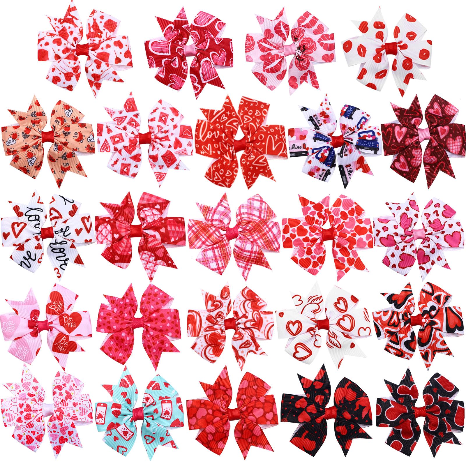 Barrettes Ceenna - cœur romantique, parfaites pour Saint-Valentin et coiffures.