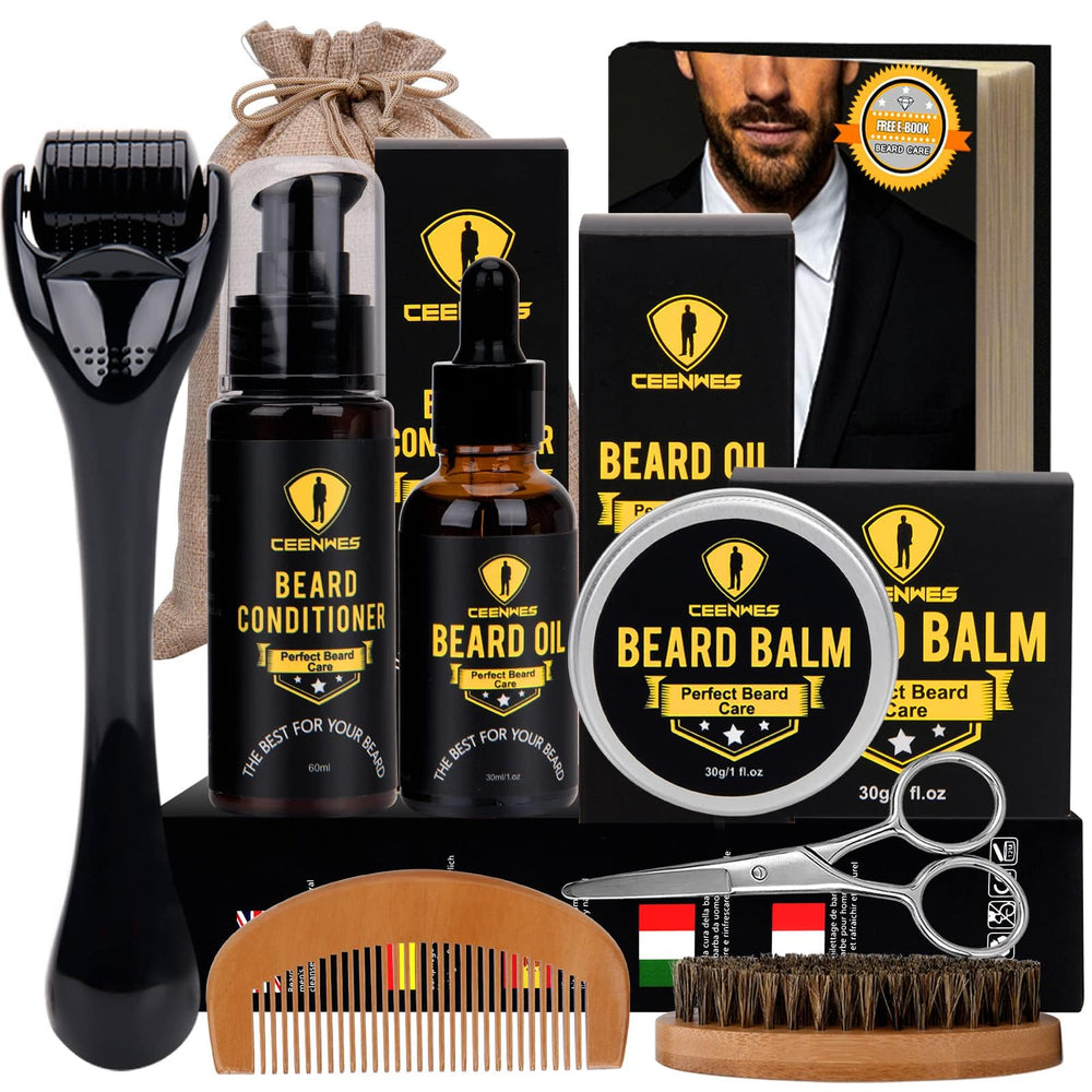 Ceenwes kit barbe complet, vue d’ensemble, pratique pour l’entretien quotidien.
