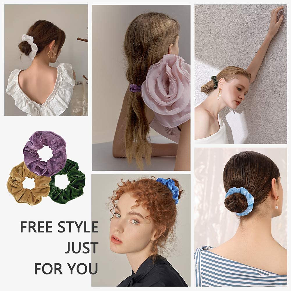 Bandes cheveux velours douces Cehomi avec texture luxueuse pour maintien léger