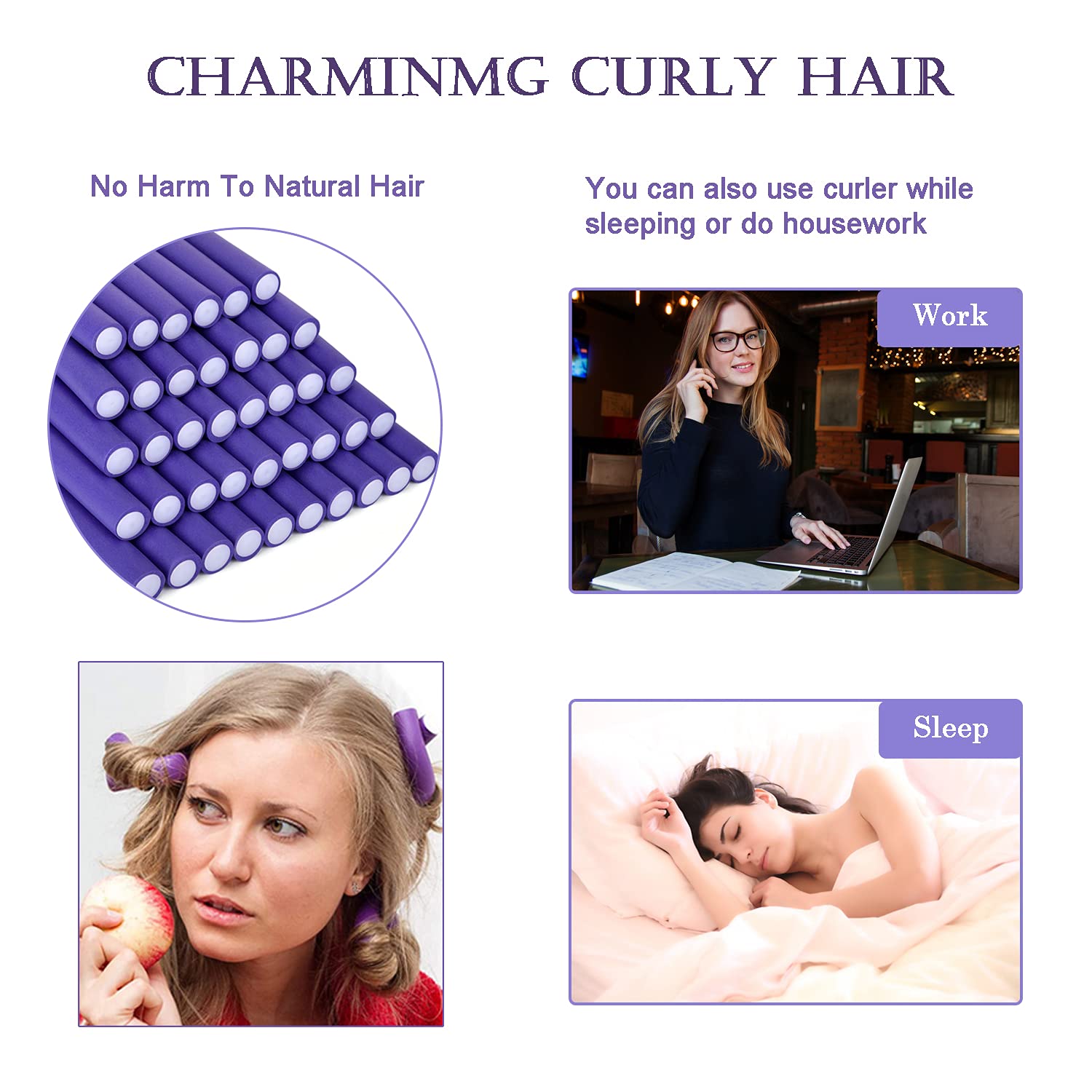 CEKEME rouleaux apportant du volume aux cheveux fins