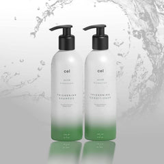 Cel Microstem shampooing en bouteille, densité capillaire et confort du cuir chevelu.