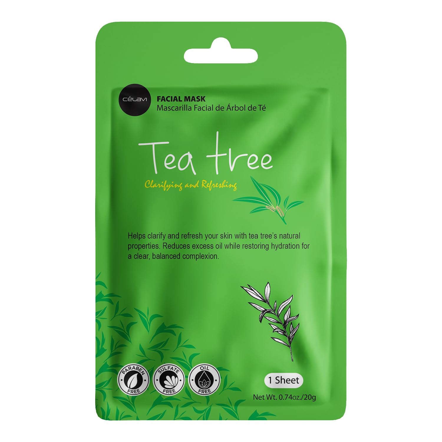 Celavi Essence masque miel en feuille, douceur nourrissante