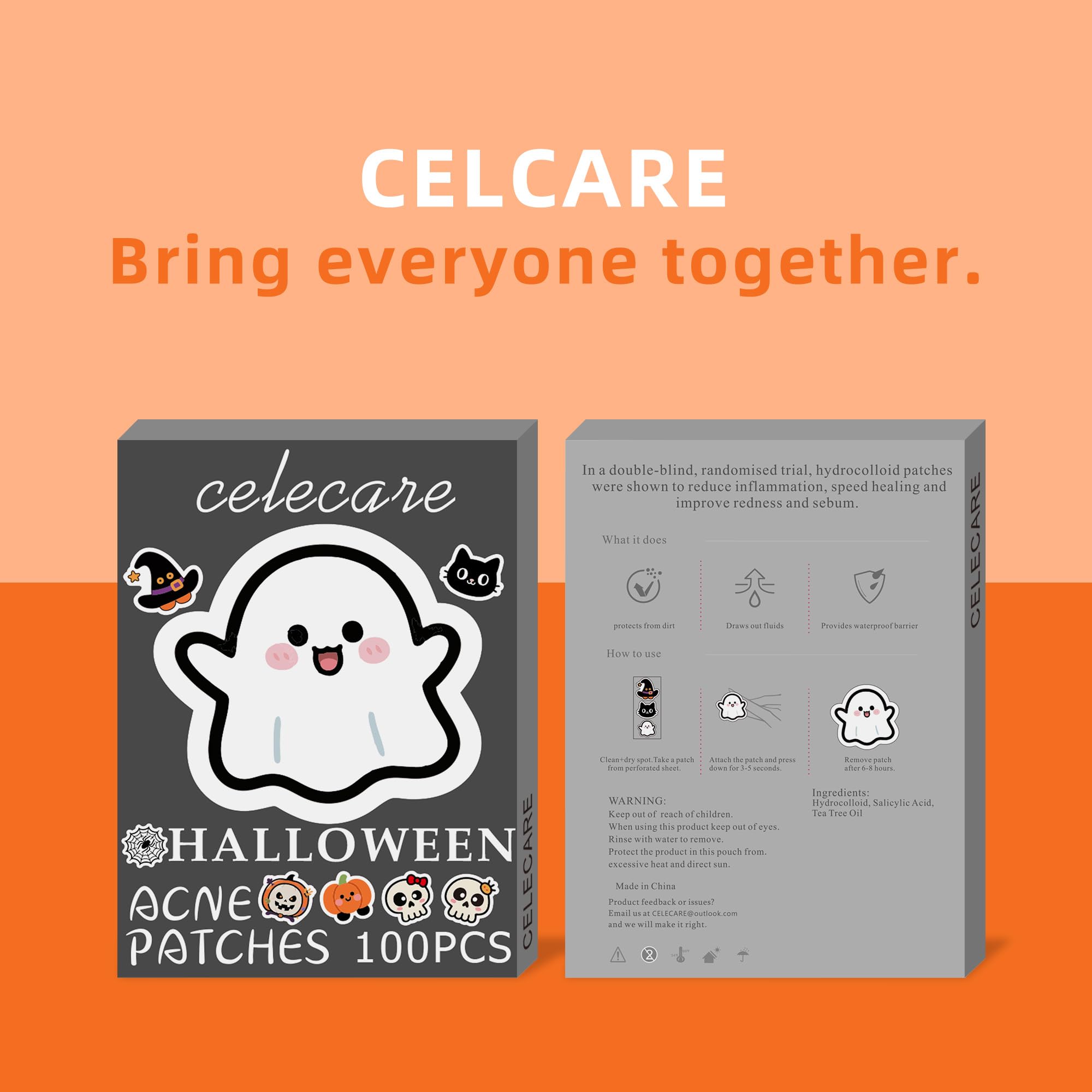 CELECARE patch ensemble Halloween variété de motifs pour un look discret