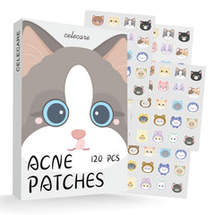 Patchs CELECARE en forme de chat hydrocolloïde pour boutons