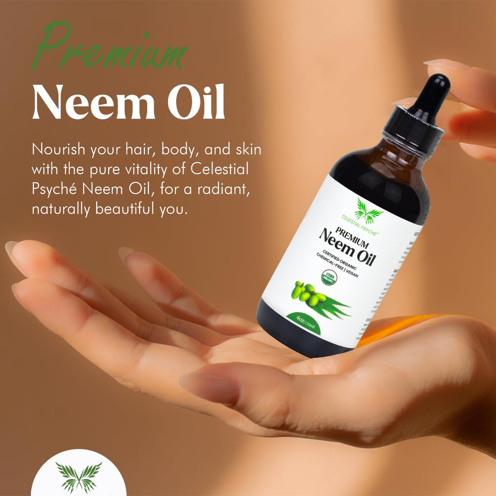 Texture huile neem pur offrant hydratation profonde