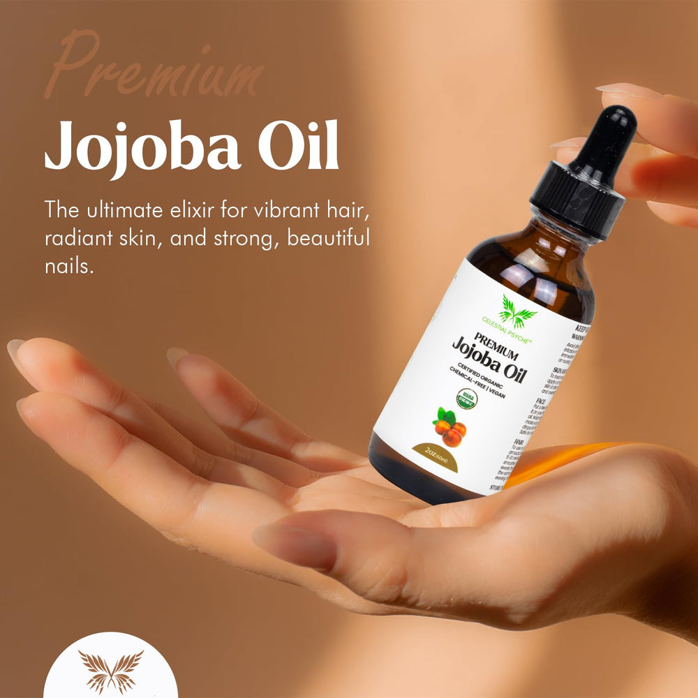 Application cheveux Celestial Psyché Jojoba: soin léger sans gras