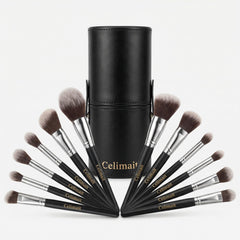 Pinceaux CELIMAIT ensemble douze pièces pour visage et yeux, application homogène.